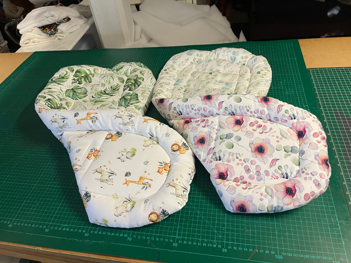 Double sided pram liners