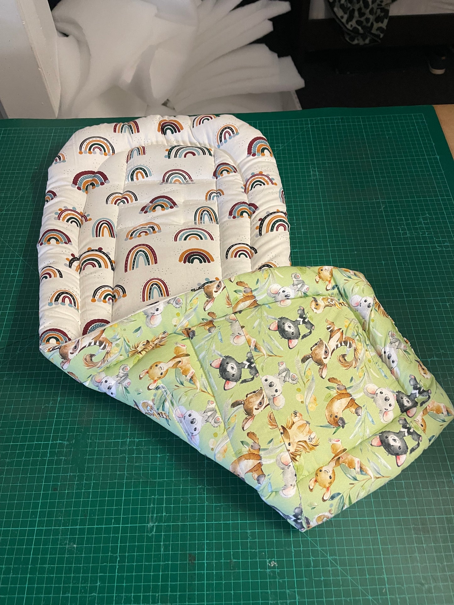 Double sided pram liners