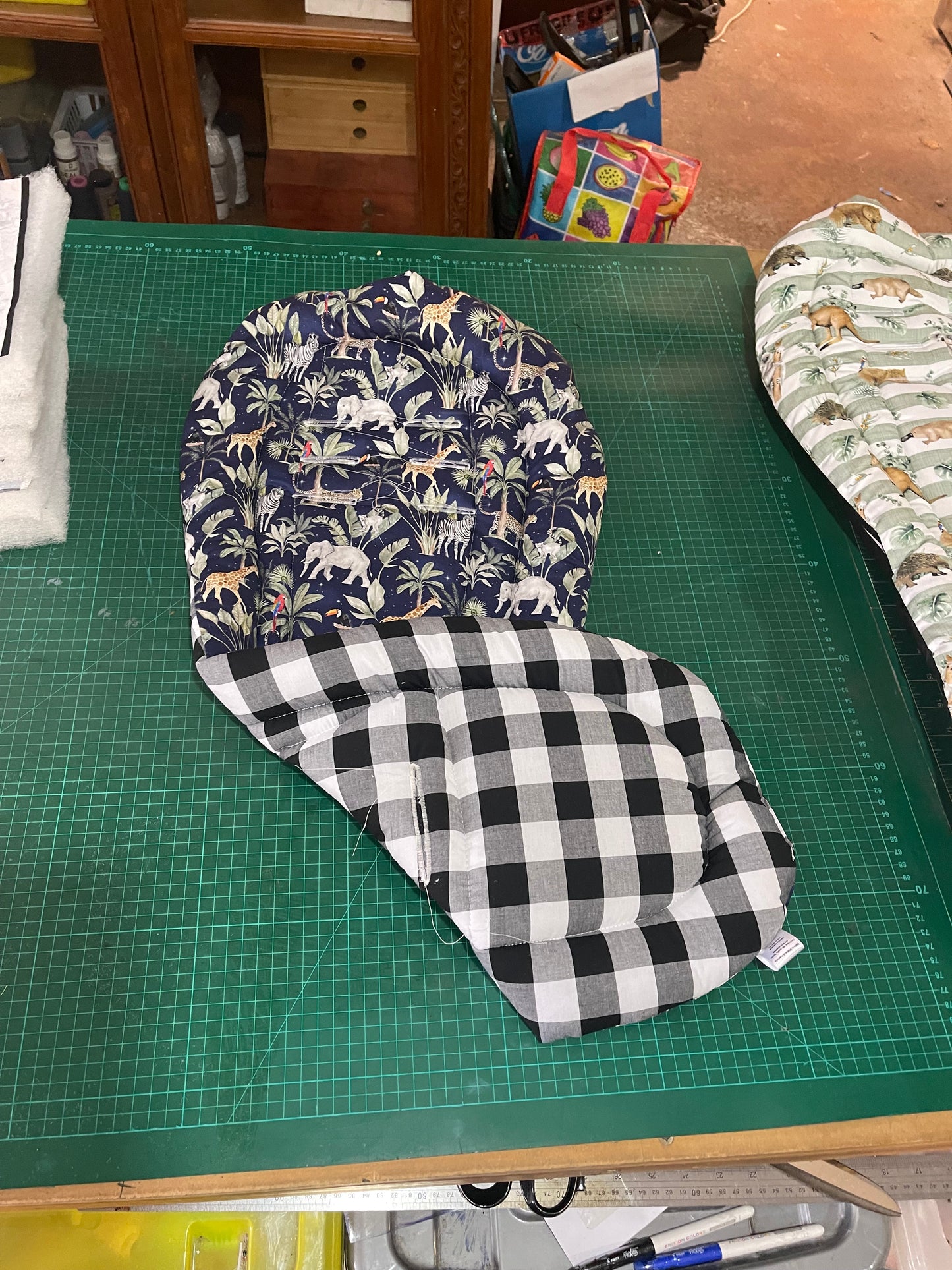 Double sided pram liners