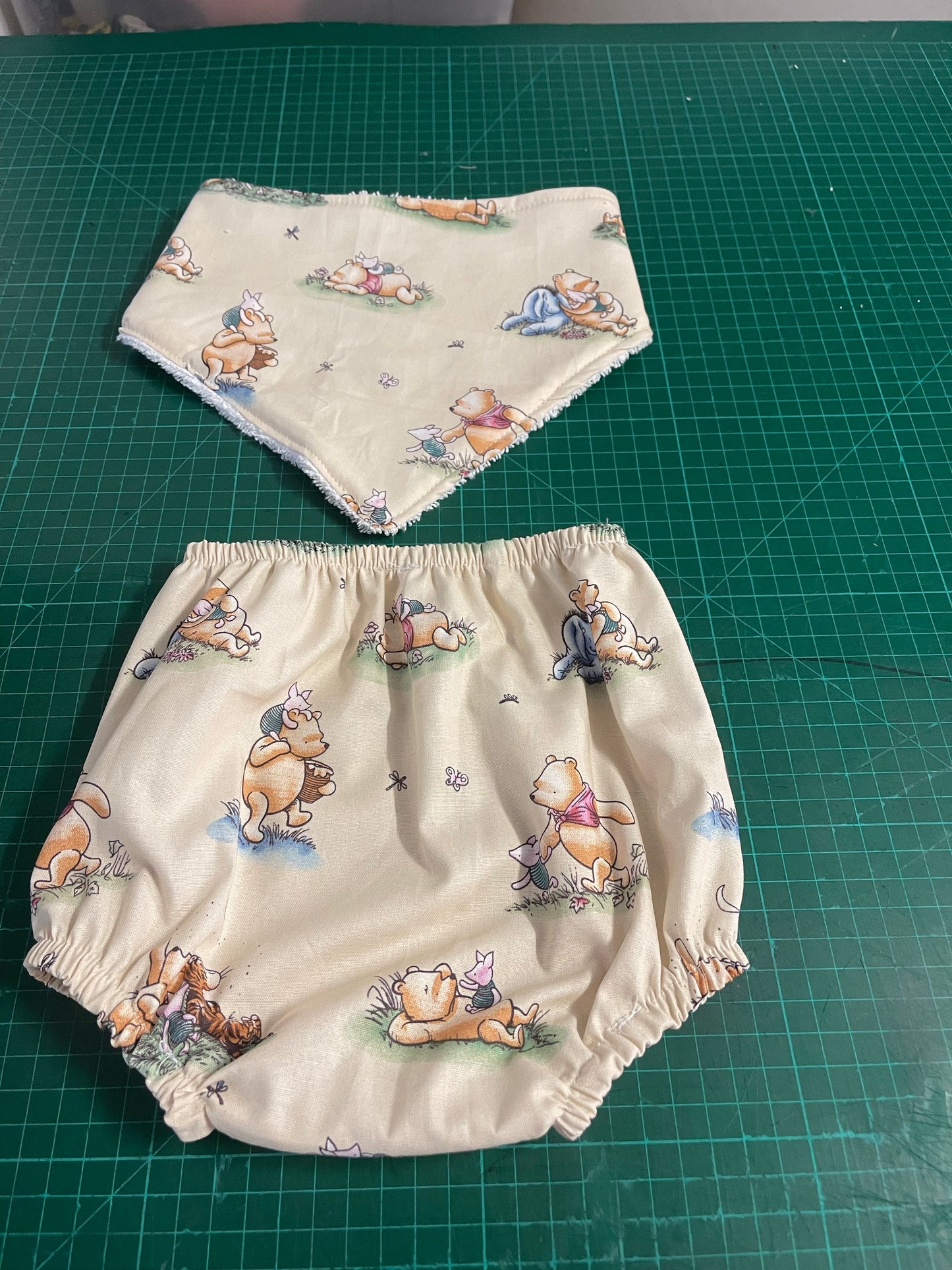 Nappy cover and bib